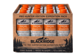 Box of Blackridge focus and hydration drinks with orange caps on a white background